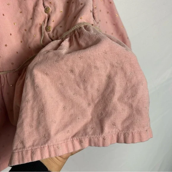 Zara Baby Girl Collections Pink Dress with Starts Long Sleeves Size 2 to 3 years - Picture 8 of 9